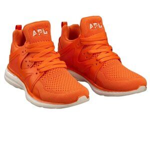 Athletic Propulsion Labs (APL) Men\'s Streamline Sneaker in Neon Peach-Wht-Gum 11 Streamline | APL Shoes main image 2